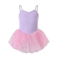 Nouvelle arrivée Camisole pour filles pour la danse de ballet Robe en tulle avec étoiles scintillantes et brillantes pour enfants