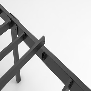 La moderna individual plegable de hierro forjado Simple de listones marco de cama de Metal - Product Image 4