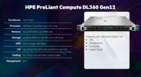 Serveur en rack HPE ProLiant DL360 Gen12 1U avec stockage et GPU pour applications de calcul et d'apprentissage automatique