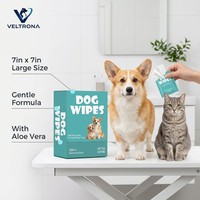 Lingettes pour animaux de compagnie écologiques, douces et durables, emballées individuellement, lingettes humides jetables XL, pour chiots, chatons, voyages, nettoyage à domicile