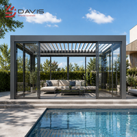 Fabricant de pergolas en aluminium, gazebo, pavillon avec toit en métal, conception personnalisée, service direct d'usine et de vente en gros