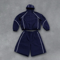 Ensemble de survêtement vintage personnalisé pour hommes, en nylon, décontracté, tendance, 2 pièces, vente en gros, vêtements pour hommes personnalisés, OEM