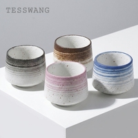 Ensemble de tasses en céramique multicolores esthétiques, style nordique minimaliste, kit cadeau de tasses à thé, tasses à expresso en porcelaine pour la décoration de la maison