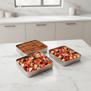 Recipiente Moderno de Gran Tamaño, Duradero y Multifuncional para Conservar la Frescura de los <span class=keywords><strong>Alimentos</strong></span>, de Acero Inoxidable, con Tapa, para Almacenamiento de <span class=keywords><strong>Alimentos</strong></span> en la Cocina - Product Image 4