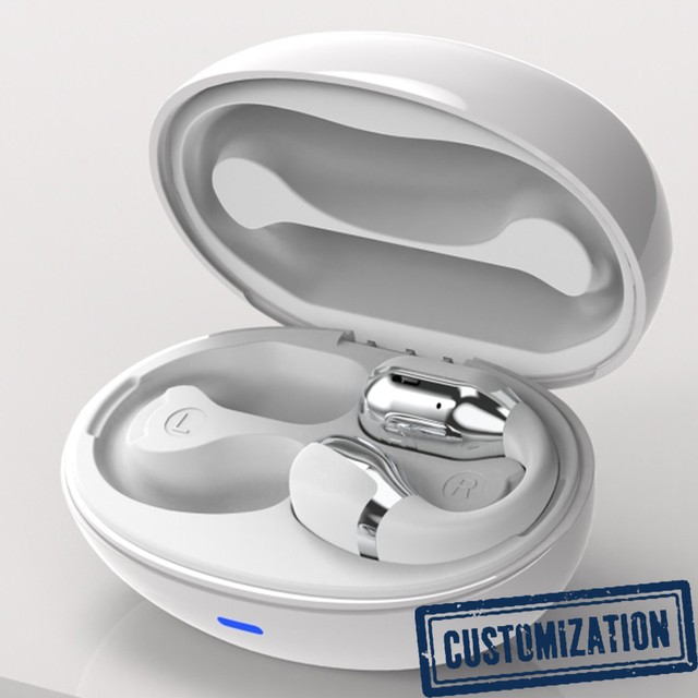 F16 OWS Open Clip-On Earphones Air Conduction Wireless Sports Earbuds with Noise Cancelling and High-Resolution Sound Quality