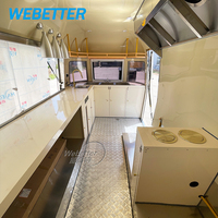 WEBETTER Rue Café Remorque Alimentaire Remorque pour Traiteur Commercial Remorque Mobile Restaurant Dessert Food Truck Hot Dog Food Chariots à Vendre