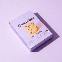 Boîte d'emballage automatique en papier biodégradable de qualité alimentaire personnalisable en gros pour biscuits, chocolats, beignets, desserts et snacks