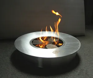 hot sale modern gel fireplaces with mantel ethanol burner round