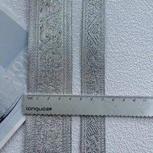 Etnik tarzı şerit jakarlı dokuma dokuma küçük çiçekler altın ve gümüş konfeksiyon aksesuarları genişliği <span class=keywords><strong>2.2</strong></span>-4 cm ST-2060 - Product Image 2