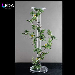 LEDA Présentoir Colonne Minimaliste en Acrylique Transparent pour Fleurs, Centre de Table, Mariage, Événements et Scène - Product Image 6