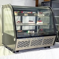 Vitrine Réfrigérée de Comptoir pour Gâteaux d'Anniversaire et Pâtisseries, avec Comptoir Intégré