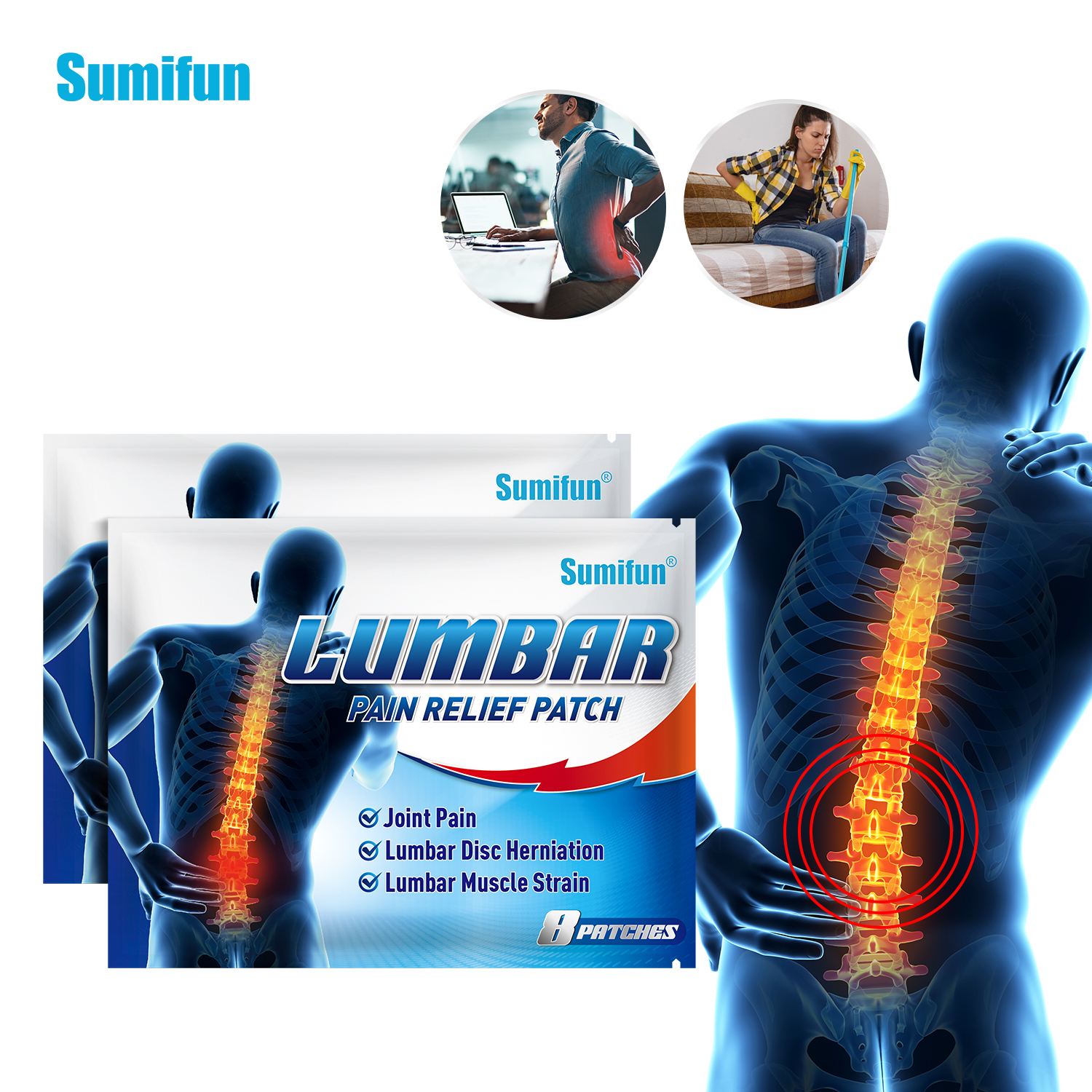 Best-selling Sumifun Herbal Patch, Suitable for Muscles, Knees, and Joints - Body Care Cream OEM/ODM