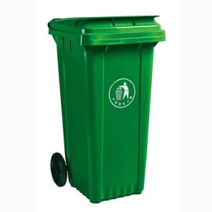 حاوية قمامة بغطاء <span class=keywords><strong>HDPE</strong></span> قائمة مع حاوية قمامة للاستخدام الداخلي والخارجي سلة عجلات بسعة 120 لتر - Product Image 3