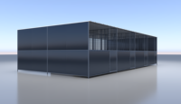 Vente directe usine : Boxes portables pour chevaux d'extérieur, écuries temporaires galvanisées, cloisons d'écurie, bureaux modernes respirants, villas