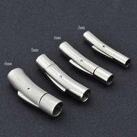 Fermoir à baïonnette en acier inoxydable 316l pour cordon en cuir, accessoires de bijouterie à faire soi-même