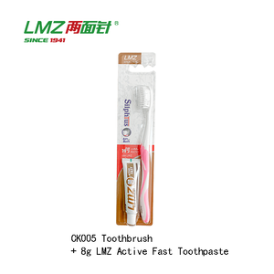 Ensemble de dentifrice de voyage pratique 8g brosse à dents blanchissante avec haleine fraîche et anti-carie ingrédient à base de plantes - Product Image 3