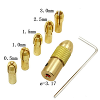 1/2/2. 17/4/5mm arbre de moteur électrique Mini pince de fixation de mandrin 35/3mm-0.5mm petit à percer dispositif de fixation de Micro mandrin