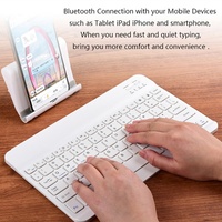 USB Kablosuz BT Mini İnce Klavye Mouse Seti Ayrık Tasarım Yeni iPad, Samsung, Lenovo Tablet PC'ler için