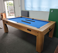 Vente directe usine : Table de jeux multifonction 4-en-1 de 8 pieds (billard, hockey sur air, tennis de table) avec plateau de salle à manger