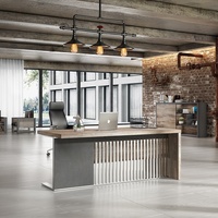 Superbe mobilier de bureau exécutif chinois : Table moderne, bureau de direction, bureau de patron, bureau de travail