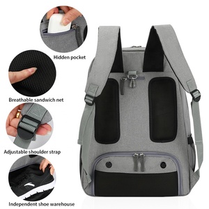 Mochila profesional impermeable para raqueta <span class=keywords><strong>de</strong></span> tenis para hombre con compartimento para zapatos y diseño portátil <span class=keywords><strong>de</strong></span> bolsillo húmedo/seco - Product Image 4