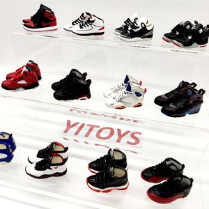 Porte-clés Aj, moule de chaussure creuse pour les générations 1-12, <span class=keywords><strong>chaussures</strong></span> de <span class=keywords><strong>basket</strong></span>-ball miniatures 3D, figurine tendance, pour diffusion en direct - Product Image 4