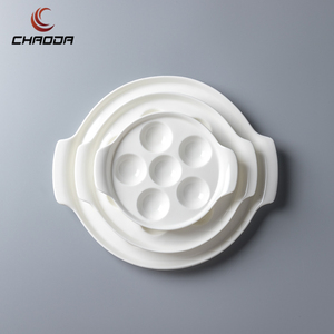 Assiette Moderne de Luxe en <span class=keywords><strong>Porcelaine</strong></span> Écologique de 7 à 11 Pouces, Modèle Double Oreille ou <span class=keywords><strong>Escargot</strong></span>, pour Hôtels, de Guangdong - Product Image 2