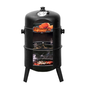 Fumoir BBQ 16 Pouces, Gril Charbon de Bois Extérieur Rond 3 en 1 - Product Image 2