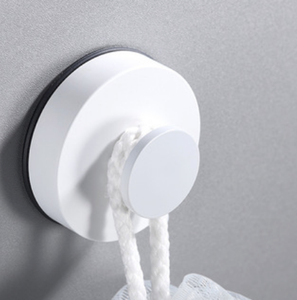 Modern ABS <strong>Bathroom</strong> <strong>Accessories</strong> Round Shape Robe Hook Matte Black <strong>Suction</strong> Cup Hook Eco-Friendly Easy Clean - Product Image 6