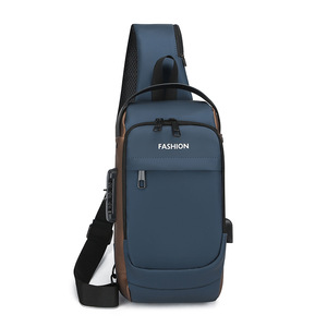 Fashion Men's Chest <b>Bag</b> Oxford Cloth Anti-Theft Large Capacity Crossbody <b>Bag</b> For Business Outings Everyday Use - Product Image 1