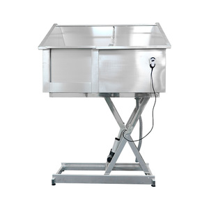 Bañera de Acero Inoxidable para Perros con Elevación Eléctrica, Estación de Lavado para Mascotas Grandes y Pequeñas 1298x740x1150-1830mm - Product Image 3