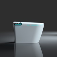 Toilette intelligente automatique avec télécommande, nouveau design, toilette bidet monobloc, montage au sol, certifiée CUPC ETL