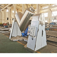Mélangeur de poudre en V de 8000 L avec moteur et engrenages pour résine plastique PVC, équipement de mélange de colorants, structure robuste, approvisionnement direct usine
