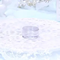 Pot cosmétique rond transparent pour crème visage, sous-emballage, 2g, 3g, 5g, vente en gros - Product Image 3