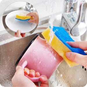 Éponges de nettoyage de cuisine rectangulaires, tampons à vaisselle multicouches pour usage en cuisine - Product Image 2