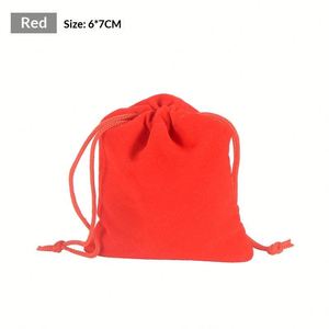 ถุงผ้ากำมะหยี่สีชมพูแบบมีเชือกผูก ขนาด 3x4 นิ้ว พร้อมพู่ห้อยสีชมพู ถุงผ้ากำมะหยี่สีดำแบบมีเชือกผูก ขนาดใหญ่พิเศษ สั่งทำได้ - Product Image 6