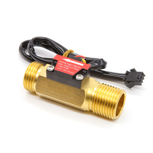 Capteur de débit d'eau à effet Hall en cuivre à 4 points B3, fabricant, lecteur de carte pour chauffe-eau, distributeur d'eau, débitmètre à turbine - Product Image 1