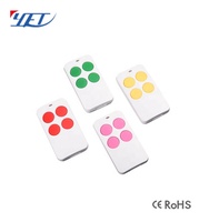 Transmisor de control remoto de 4 botones de fabricante, código rodante para deslizamiento/garaje/puerta automática/abridor/persiana enrollable YET2110