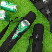 Sac isotherme en néoprène vierge pour 6 bières avec décapsuleur, idéal pour le camping en extérieur, personnalisable avec logo, vente en gros