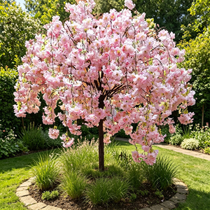 Arbre à fleurs de cerisier artificiel de haute qualité pour la décoration de mariage, centre de table pour événements intérieurs et extérieurs, arbre à fleurs en soie durable - Product Image 1