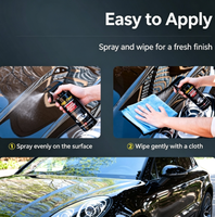 Spray de revêtement céramique Nano, spray de cire liquide pour peinture automobile, protection hydrophobe haute brillance, produits de detailing