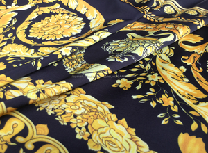Nuevo diseño de tela de seda satinada con estampado Digital de cera africana para tela - Product Image 4