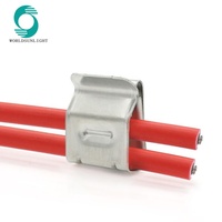 Support de fixation de câble pour panneau solaire 2*4mm² en acier inoxydable 304 – Clips de fixation pour câbles photovoltaïques