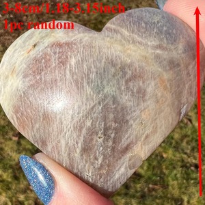 Wholesale High Quality Healing Crystal <b>Crafts</b> Natural Sunstone and Moonstone Heart for Home Decoration and Energy - Product Image 3