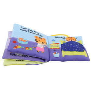 <span class=keywords><strong>Libro</strong></span> Sensoriale 3D per Bambini 100% Ecologico ODM con Giocattolo Tigre Appeso per Neonati e Bambini Piccoli - Product Image 1