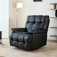 Fauteuil inclinable pivotant minimaliste italien VOXHOME, canapé électrique simple avec port USB, éponge haute résilience, meubles de salon