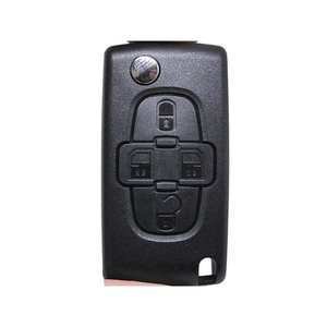 Chiave remota a 4 pulsanti con lama HU83, batteria su circuito stampato, senza Transponder per Peugeot, Citroen, Berlingo, Fiat - Product Image 1