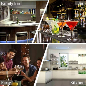 6 Piece Cocktail Shaker Set <b>Bar</b> <b>Tools</b> Stainless Steel Cocktail Shaker Set Bartender Kit <b>Bar</b> Accessories - Product Image 3