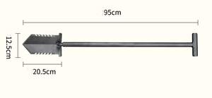 Pelle détecteur <span class=keywords><strong>de</strong></span> métaux robuste avec lame double dentelée et manche en T détachable, pour la déracinement des racines dans le <span class=keywords><strong>jardin</strong></span> - Product Image 2
