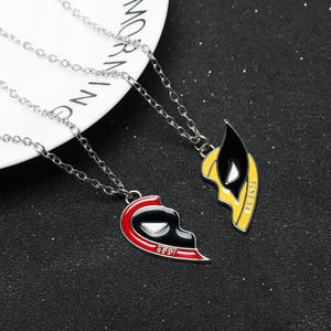 Venta al por mayor Deadpool <span class=keywords><strong>Wolverine</strong></span> mejor amigo collares conjunto corazón colgante collar para hombre y mujer corazón colgante collar - Product Image 4